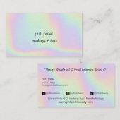 明るいホログラフィック化粧用ヘアラッシュ爪、 ネイル美しい 名刺 (正面/裏面)