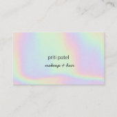 明るいホログラフィック化粧用ヘアラッシュ爪、 ネイル美しい 名刺 (正面)