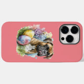明るいボクサー犬のイースターエッグ、ハッピーイースター ボクサー Case-Mate iPhoneケース (裏面 (横))