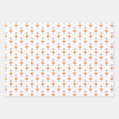 明るいボタンのシームレスなパターンによる裁縫 ラッピングペーパーシート (正面2)