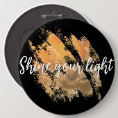 明るいボタンを輝かせる 缶バッジ (正面&裏面)