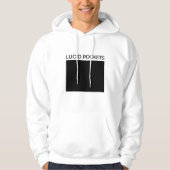 明るいポケットの長い袖のフードシャツ パーカ (正面)