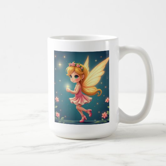 明るいマグカップの妖精 コーヒーマグカップ (右)