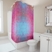 明るいマゼンタのサンセット抽象芸術アクリル シャワーカーテン (インサイチュ)