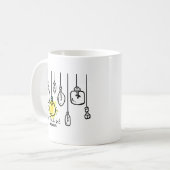 明るいマタイ5:14聖書の聖句クリスチャン コーヒーマグカップ (正面左)