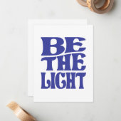 明るいマタイ5:14聖書の聖句クリスチャン ノートカード (正面/裏面インサイチュ)