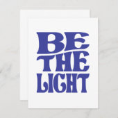 明るいマタイ5:14聖書の聖句クリスチャン ノートカード (正面/裏面)