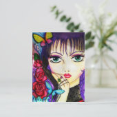 明るいマンガの装飾作品 ポストカード (スタンド正面)