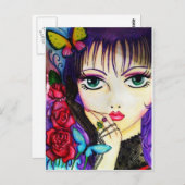 明るいマンガの装飾作品 ポストカード (正面/裏面)