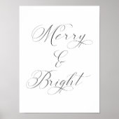 明るいミニマルメリーポスター ポスター (正面)