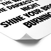 明るいミニ感動的詩を書く ポスター (角)