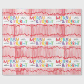 明るいメリーおもしろいカラフル包装紙 ラッピングペーパー (フラット)