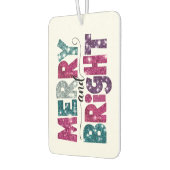 明るいメリーきらびやかな文字 カーエアーフレッシュナー (左)