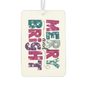 明るいメリーきらびやかな文字 カーエアーフレッシュナー (裏面)