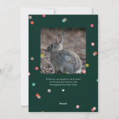 明るいメリーと休日の写真カード シーズンカード (裏面)