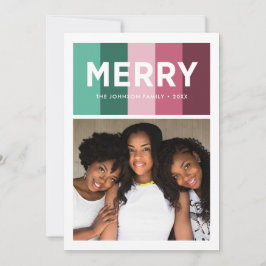 明るいメリーと休日の写真カード シーズンカード