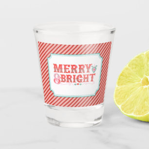 明るいメリーと明るいクリスマス ショットグラス