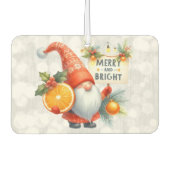 明るいメリーオレンジ色の格言が輝いた カーエアーフレッシュナー (正面)