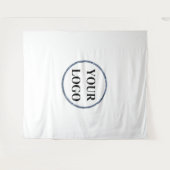 明るいメリーキュートモダンクリスマスホリデーロゴ タペストリー (正面(横))