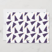 明るいメリークはっきりしたリスマスのツリー写真 シーズンカード (裏面)