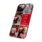明るいメリークリスマスのカスタム写真コラージュ Case-Mate iPhoneケース
