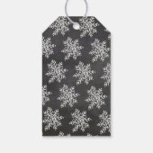 明るいメリークリスマスのスノーフレーク・チョークボード ギフトタグ (裏面)