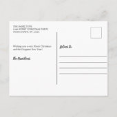 明るいメリークリスマスの休日の写真 シーズンポストカード (裏面)