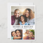 明るいメリークリスマスの写真 シーズンカード (正面)
