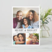 明るいメリークリスマスの写真 シーズンカード (スタンド正面)