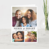 明るいメリークリスマスの写真 シーズンカード (正面)