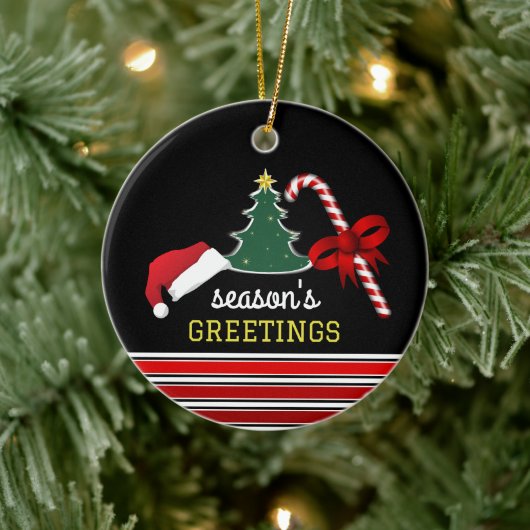 明るいメリークリスマスの写真 セラミックオーナメント (ツリー)