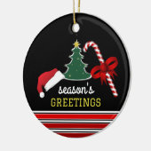 明るいメリークリスマスの写真 セラミックオーナメント (左)