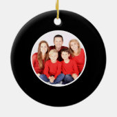 明るいメリークリスマスの写真 セラミックオーナメント (裏面)