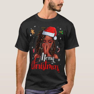 明るいメリークリスマスの女性の女の子はトドル Tシャツ