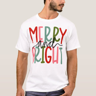 明るいメリークリスマスの女性の女の子はトドル Tシャツ