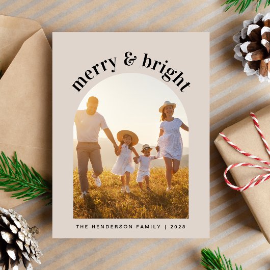 明るいメリークリスマスアーチ2の写真 シーズンポストカード