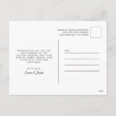 明るいメリークリスマスエレガント写真コラージュ シーズンポストカード (裏面)