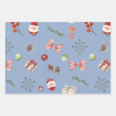 明るいメリークリスマスオーナメント ラッピングペーパーシート (正面3)