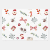 明るいメリークリスマスオーナメント ラッピングペーパーシート (正面2)