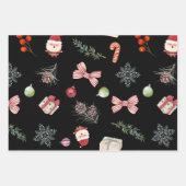 明るいメリークリスマスオーナメント ラッピングペーパーシート (正面)