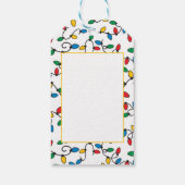 明るいメリークリスマスカラフルの弦灯が ギフトタグ (裏面)