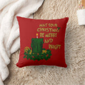明るいメリークリスマスキャンドルピロースタイル2 クッション (ブランケット)