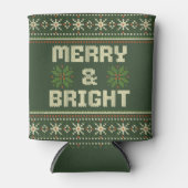 明るいメリークリスマスセーター北欧ニット 缶クーラー (正面)