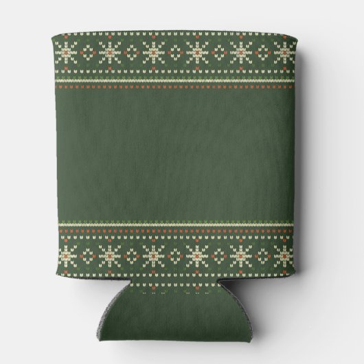 明るいメリークリスマスセーター北欧ニット 缶クーラー (裏面)