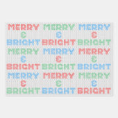 明るいメリークリスマスセーター ラッピングペーパーシート (正面3)