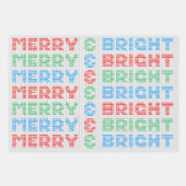 明るいメリークリスマスセーター ラッピングペーパーシート (正面2)