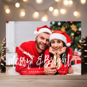 明るいメリークリスマストライプのスの写真 シーズンカード