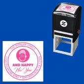 明るいメリークリスマスパーティー差出人住所 セルフインキングスタンプ