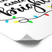 明るいメリークリスマスファミリーパジャマのマッチング ポスター (角)