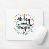 明るいメリークリスマスファミリーパジャマのマッチング マウスパッド (マウス)